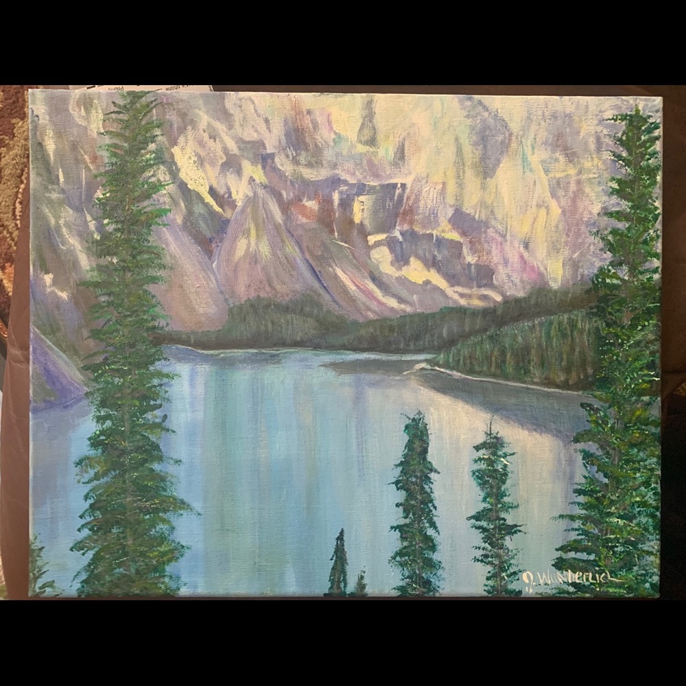 Canadian Mountain Range Painting